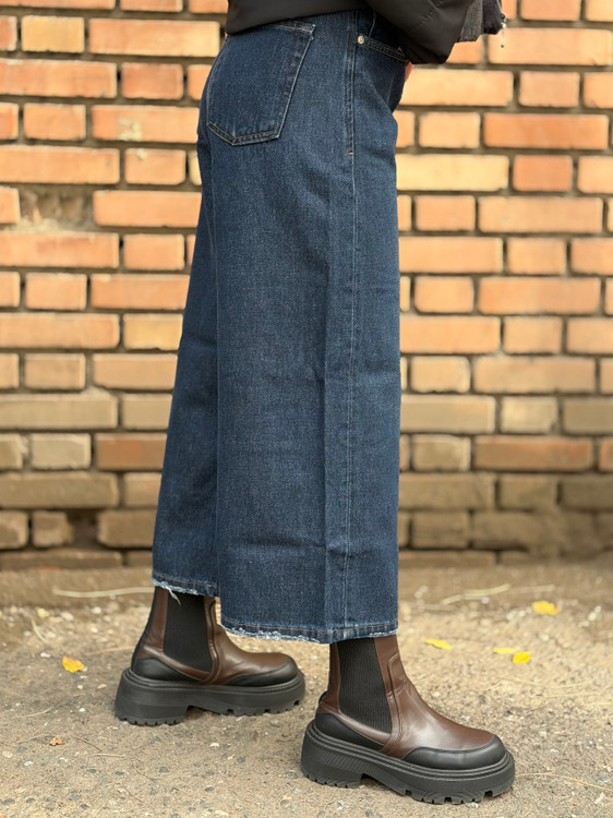 شلوار جین رویال مدل جک پات دمپا زاپ – رنگ آبی تیره